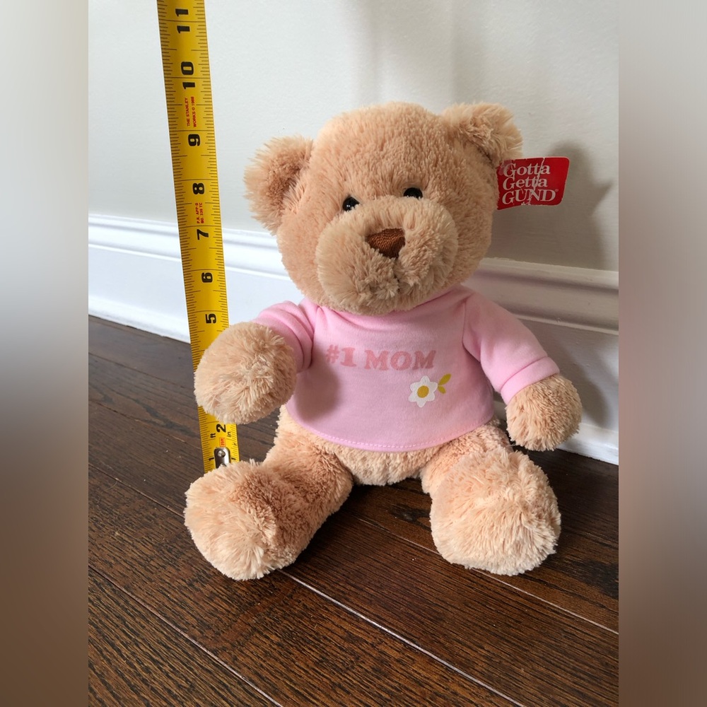 *NWT* GUND Medium Pink/Tan #1 Mom Teddy Bear Stuffed Animal Plush Toy - Picture 6 of 9